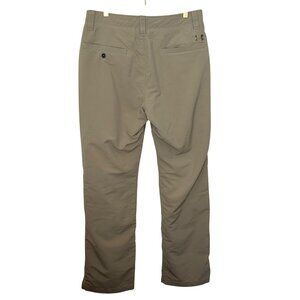 Under Armour Pants Mens Size 32/30 Khaki Cotton Blend Golf Performance Stretch N